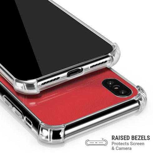 Belgium Soccer Flag iPhone X/XS Clear Case